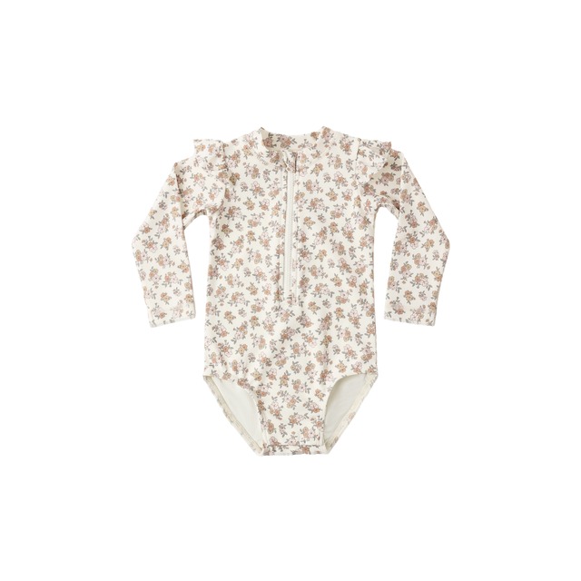 Quincy Mae(クインシーメイ) / 26ss BYRON RASHGUARD ONE-PIECE / WILDFLOWER / 18-24M・2-3Y・4-5Y