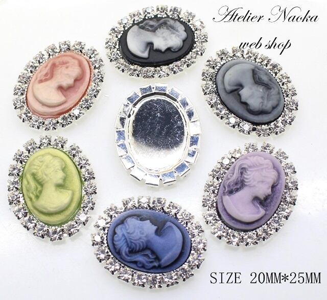 センターパーツ(カメオa) | シリコンモールド・クレイクラフト・レジン