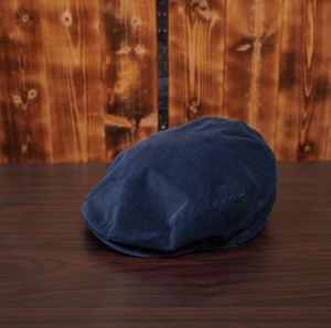 90s polo golf ralphlauren コーデュロイ ハンチング L/XL/ ポロゴルフ ラルフローレン ネイビー 帽子