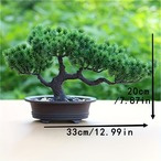 盆栽 松 フェイクグリーン 人工盆栽  家庭用オフィス 松の木 贈り物 プレゼント リアルな装飾 ホーム装飾 寝室 手工芸品ギフト リビングルーム装飾