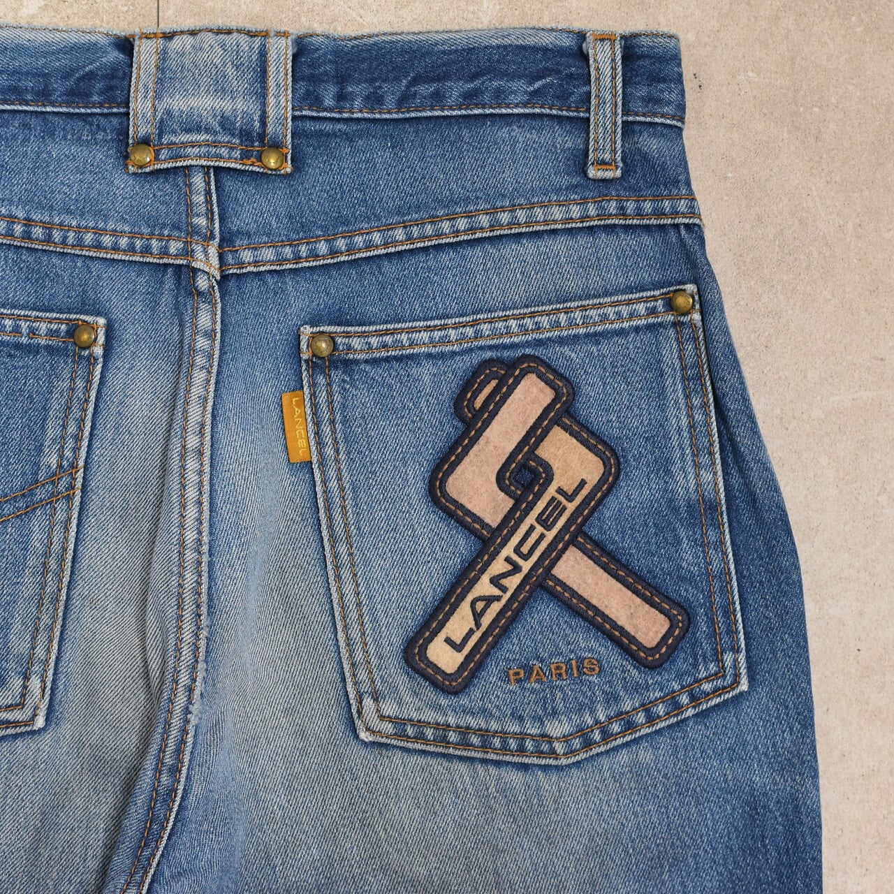 90s LANCEL paris denim pants | 古着屋 grin days memory