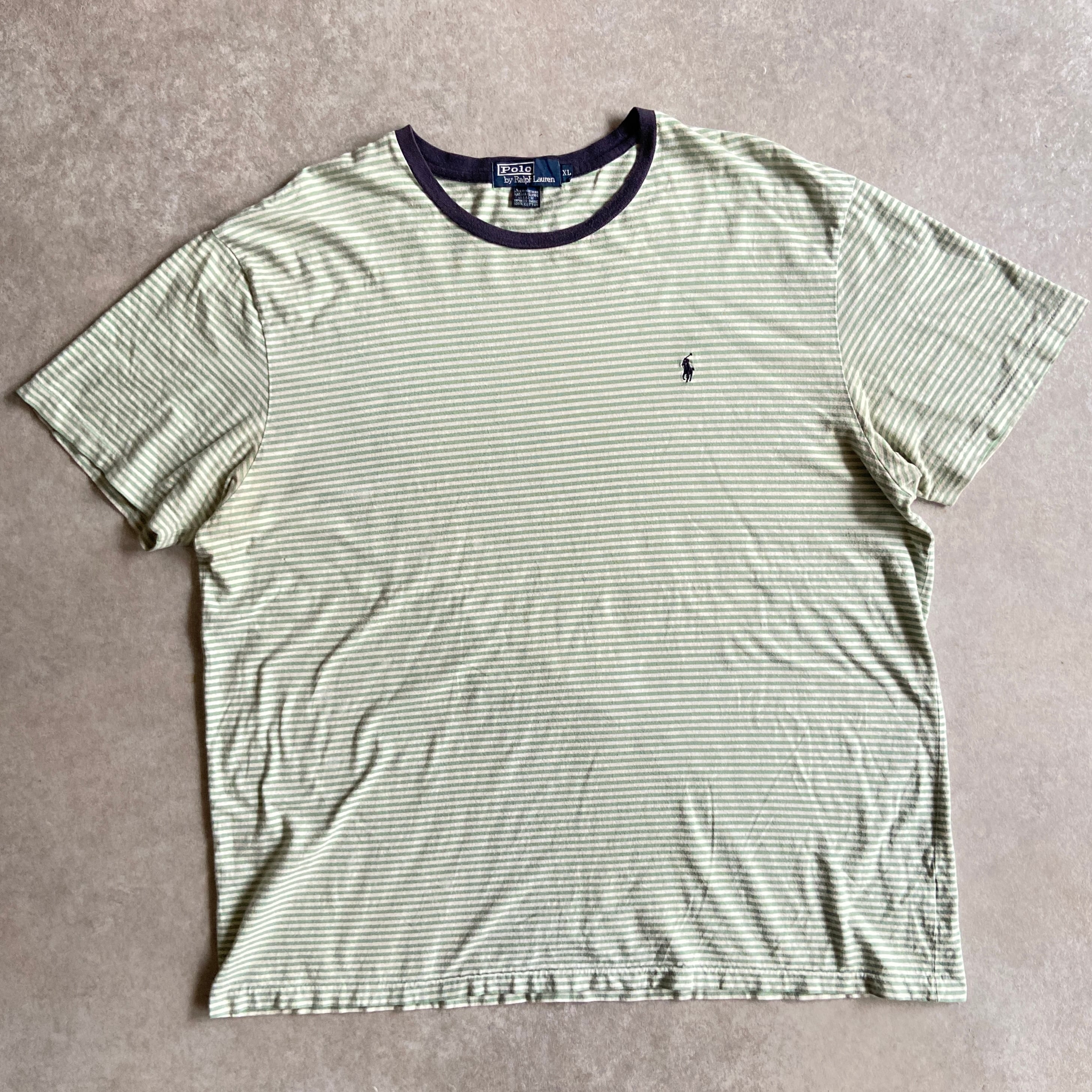1990s Polo by Ralph Lauren Border Tee XL Made in USA G971