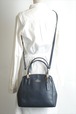 COACH コーチ レザー 2way ショルダーバッグ 本革 ネイビー 紺色 レディース ifg2138