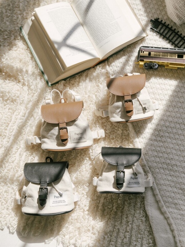 【即納】［papier］Classic Backpack Harness(ブラック・S〜M)