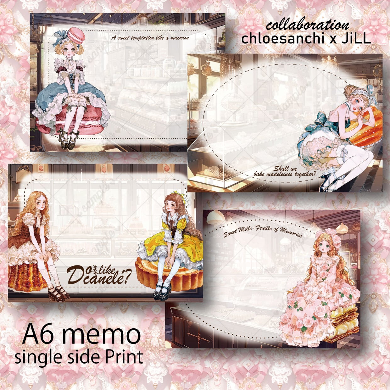 unichoco x jiLL】A5コラージュシートセット 2nd anniversary | JiLL