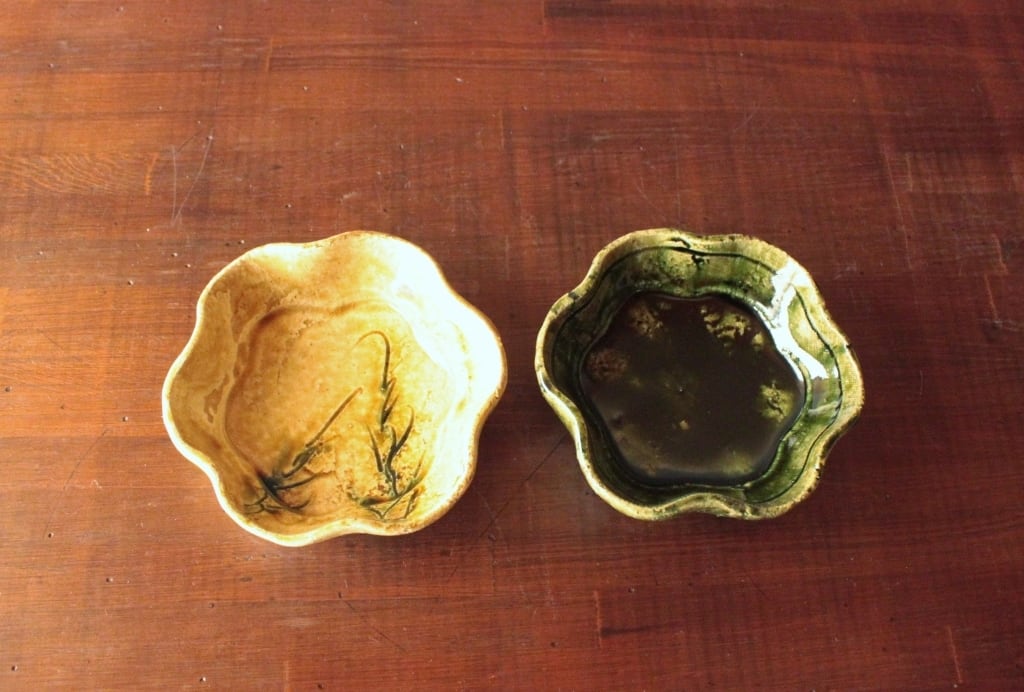 織部足付花型鉢 | 棚橋淳陶房ーshop 織部足付花型鉢 | 棚橋淳陶房ーshop