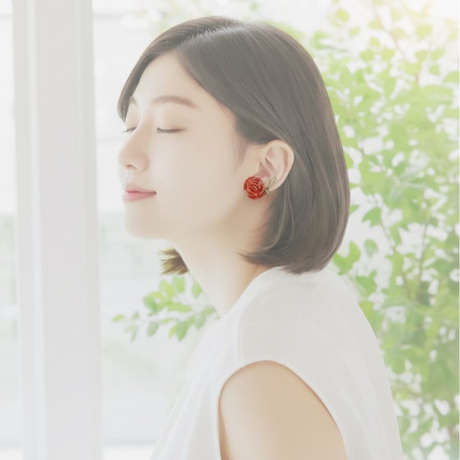 shy fairyピアス（peony）