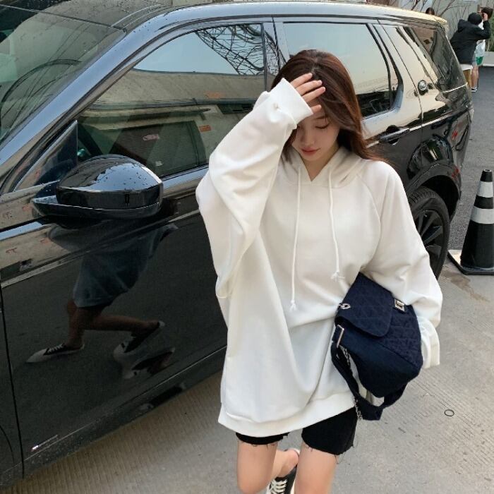 スタイルカジュアル薄手ルーズフードセーター レディース ドラファッションホール83720966223