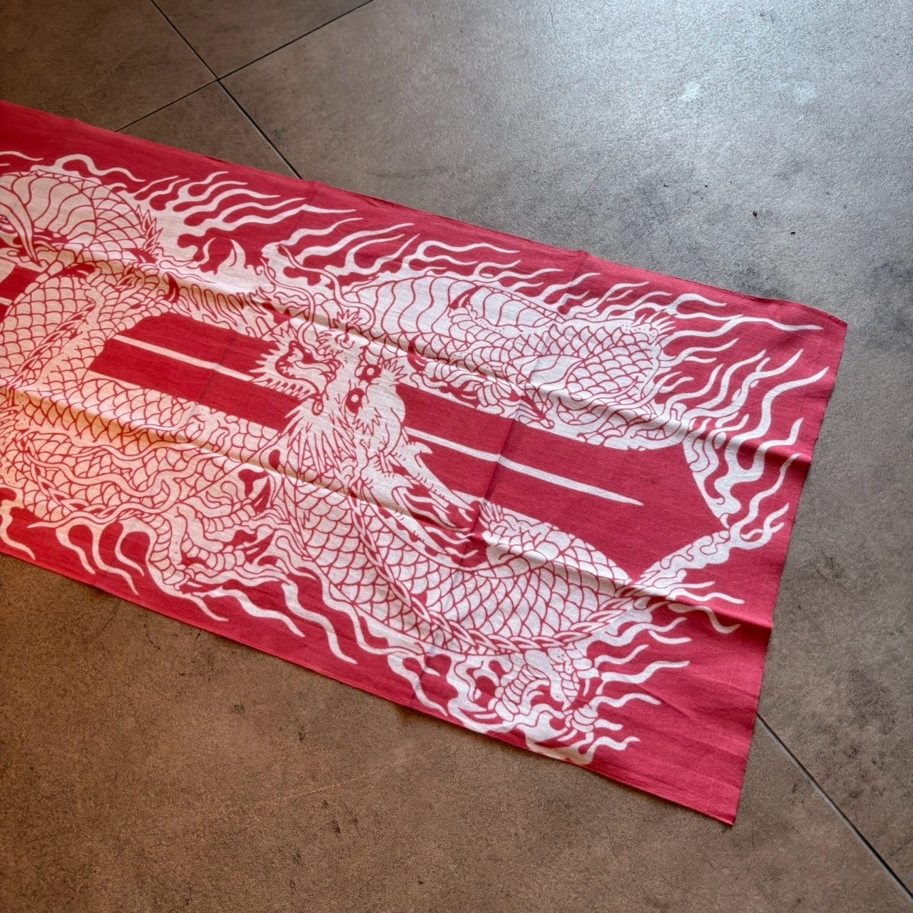 ¥TENUGUI VERSION 伝統工芸 手ぬぐい KURIKARA side-A RED