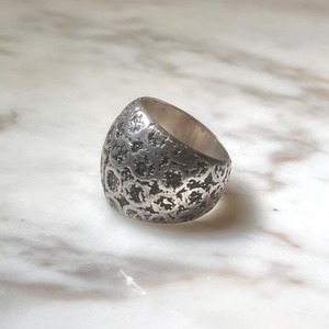 vintage engraved silver dorm ring
