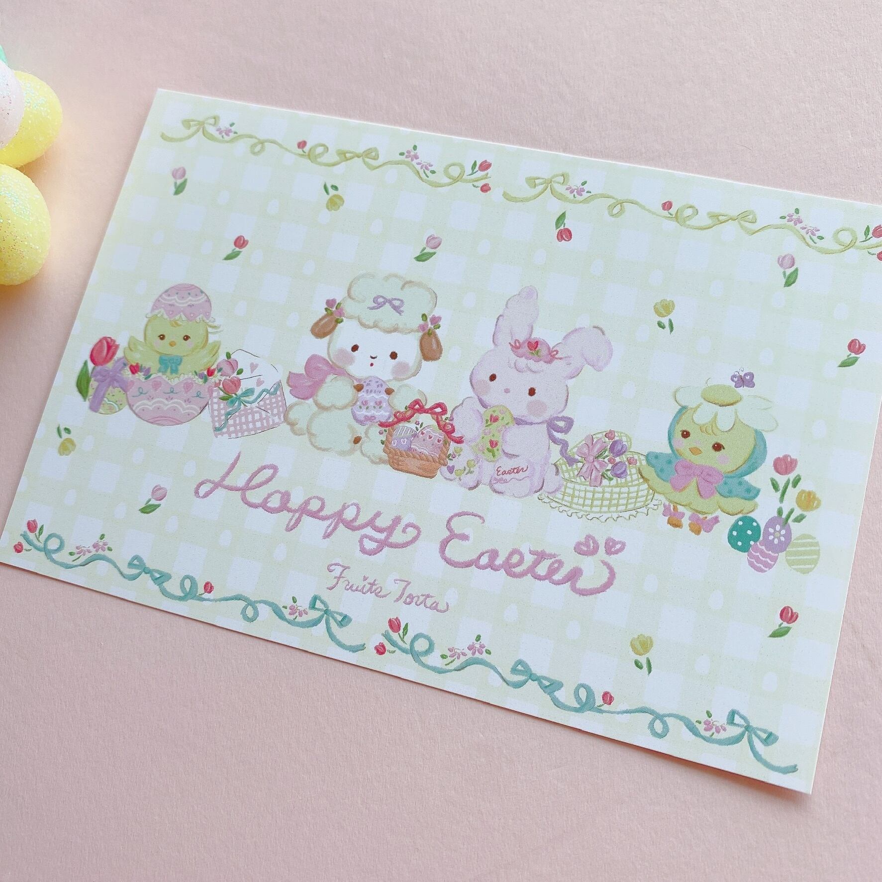 Easter Greetings postcard イースター ポストカード