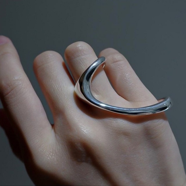 silver stylish ring　2litr02223