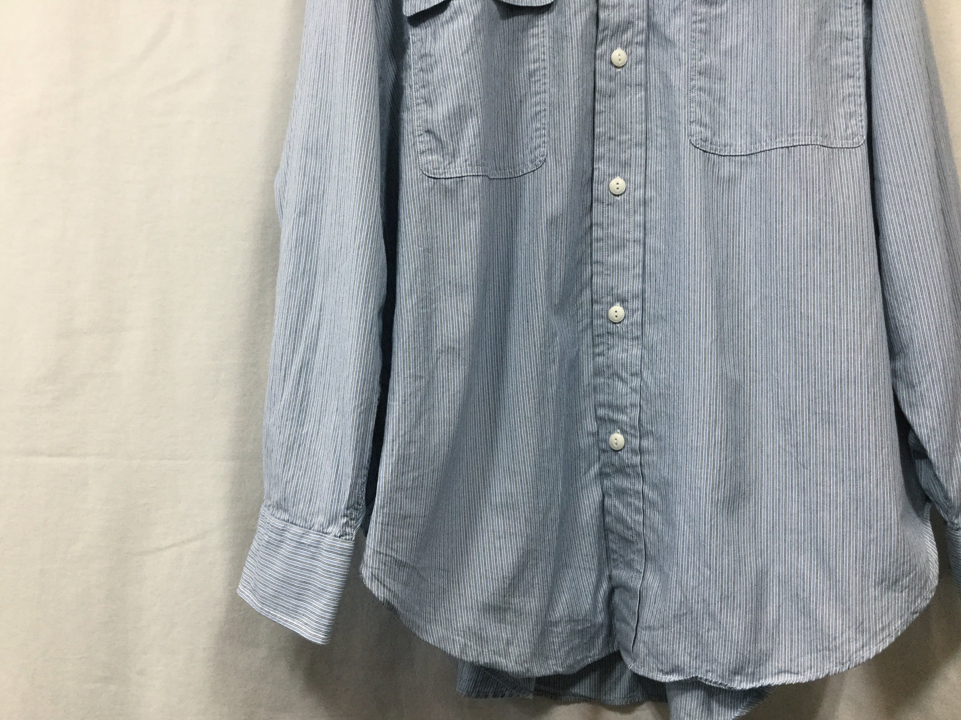 Marvine Pontiak shirt makers “ WORK SH “ BLUE ST | Lapel online store