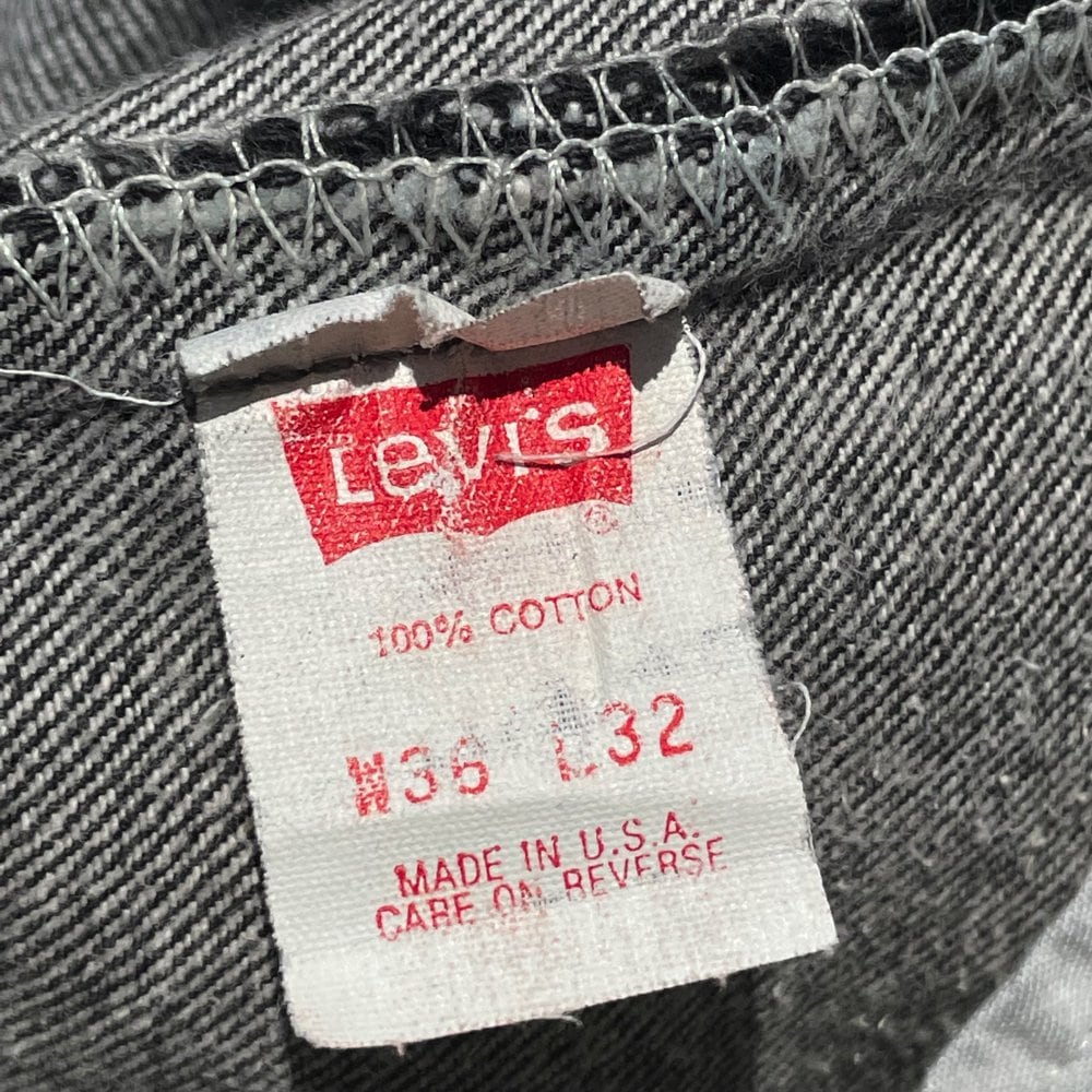 Levis  Made in USA [s Vintage Black Denim Pants W L    beruf powered by BASE