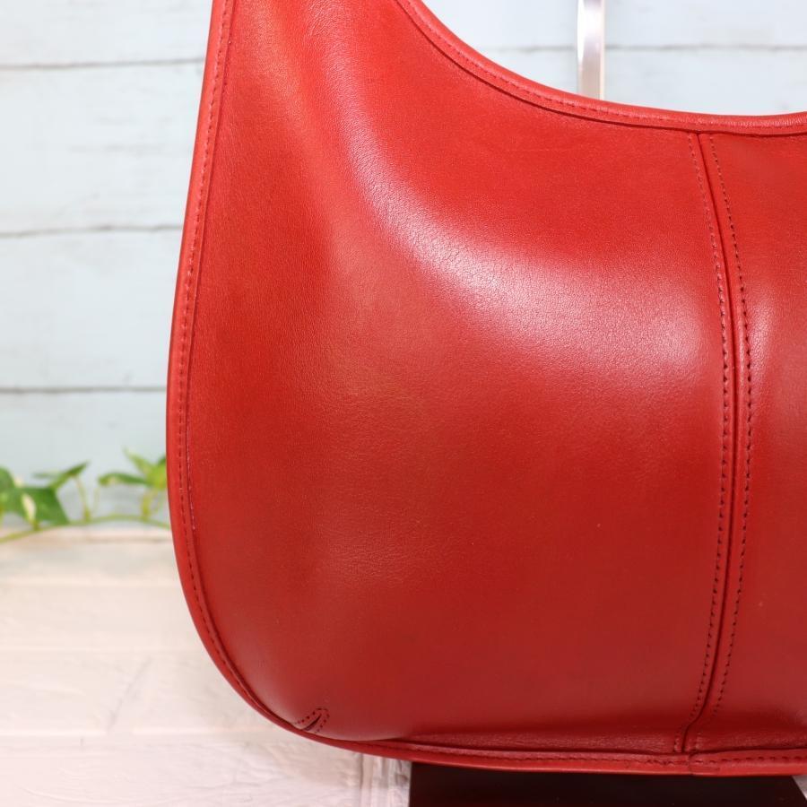 OLD COACH オールドコーチ ワンショルダーバッグ 赤 本革 OLD COACH オールドコーチ ワンショルダーバッグ 赤 本革