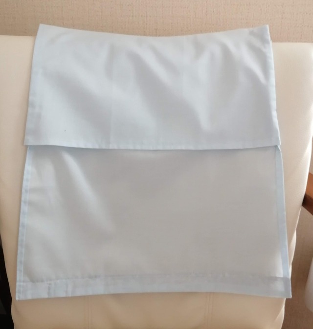 お着替えフェイスカバー【綿ローン×リバティプリント＜Thorpe Hill＞(ソープヒル)ピンク＆サックス】