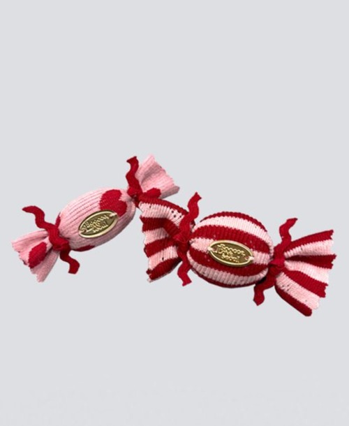 〈 予約アイテム 〉BOOCCE / LOVE CANDY ブローチ（レッドストライプ）