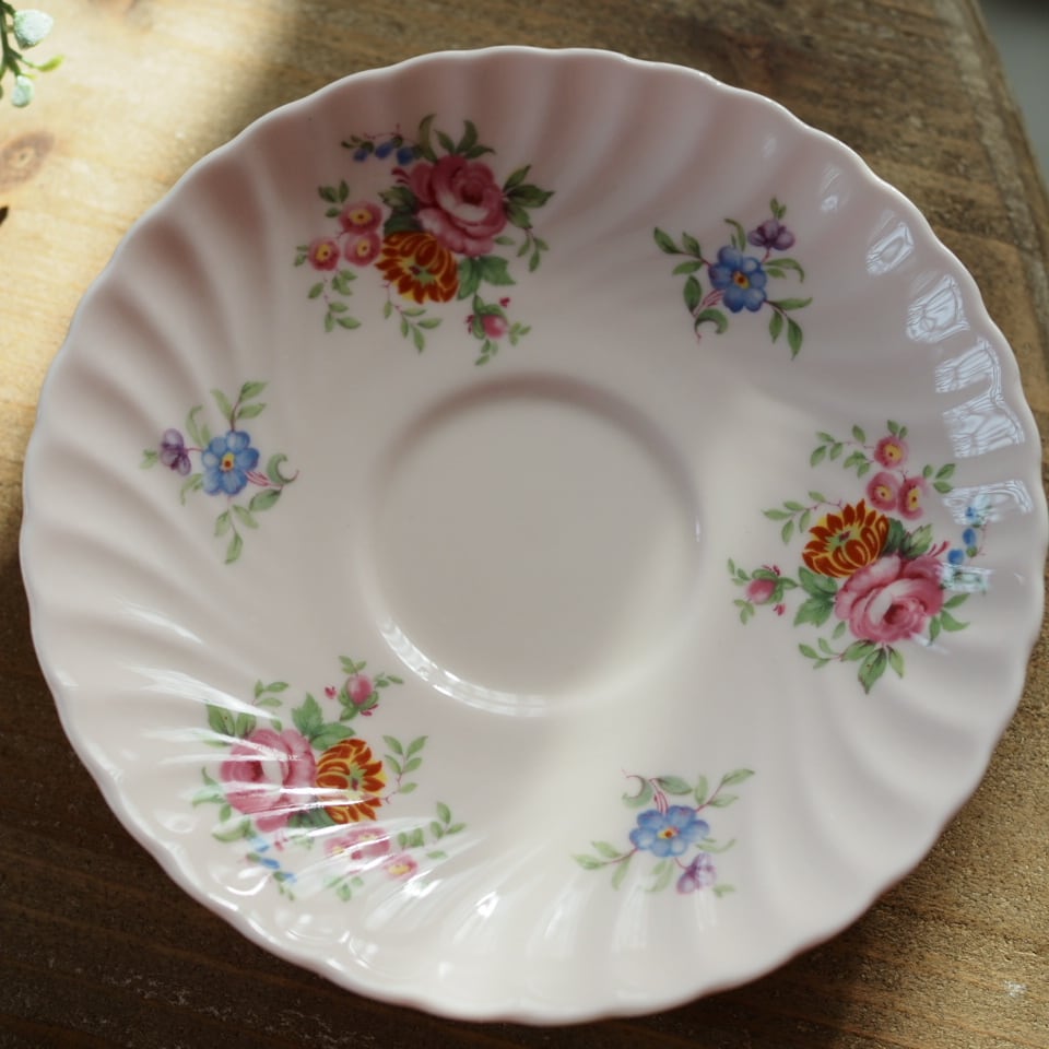 タロット カップの6】英国ミントン ロゼッタ パステルピンクが可愛い