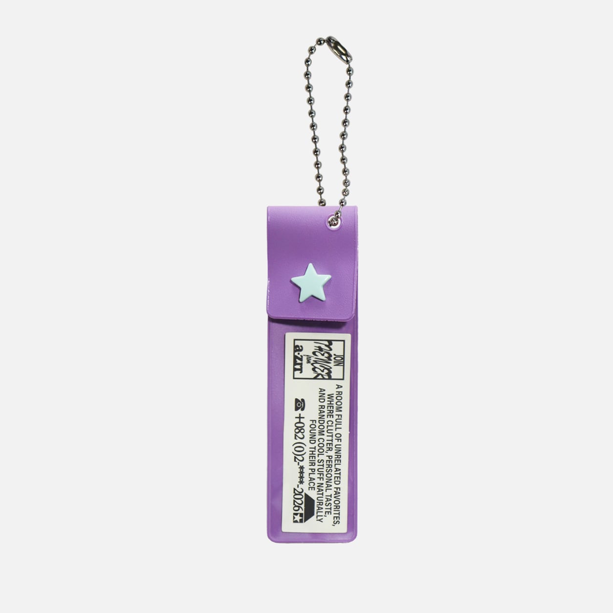 THENCE]「AZT」Mini Pocket キーホルダー（Lavender） | moim - 韓国