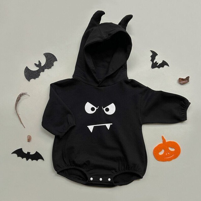 【春作】ハロウィーンフードデザインロンパース
