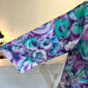 60's art print blouse