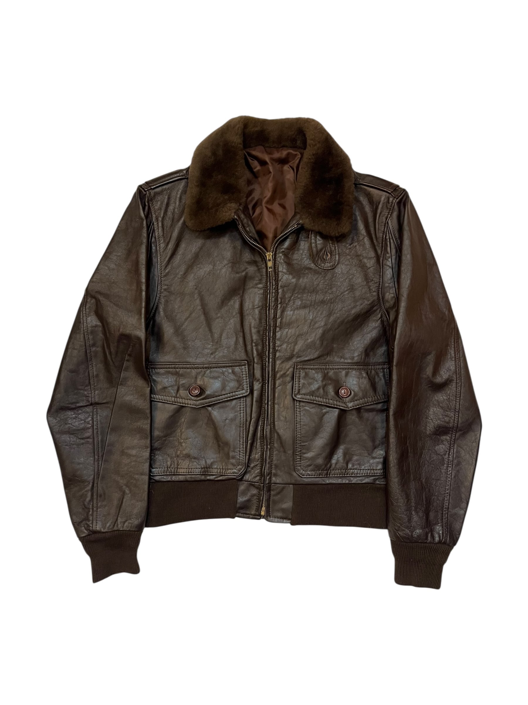 90s St.John's Bay Type A-2 Leather Flight Jacket 90年代 セント