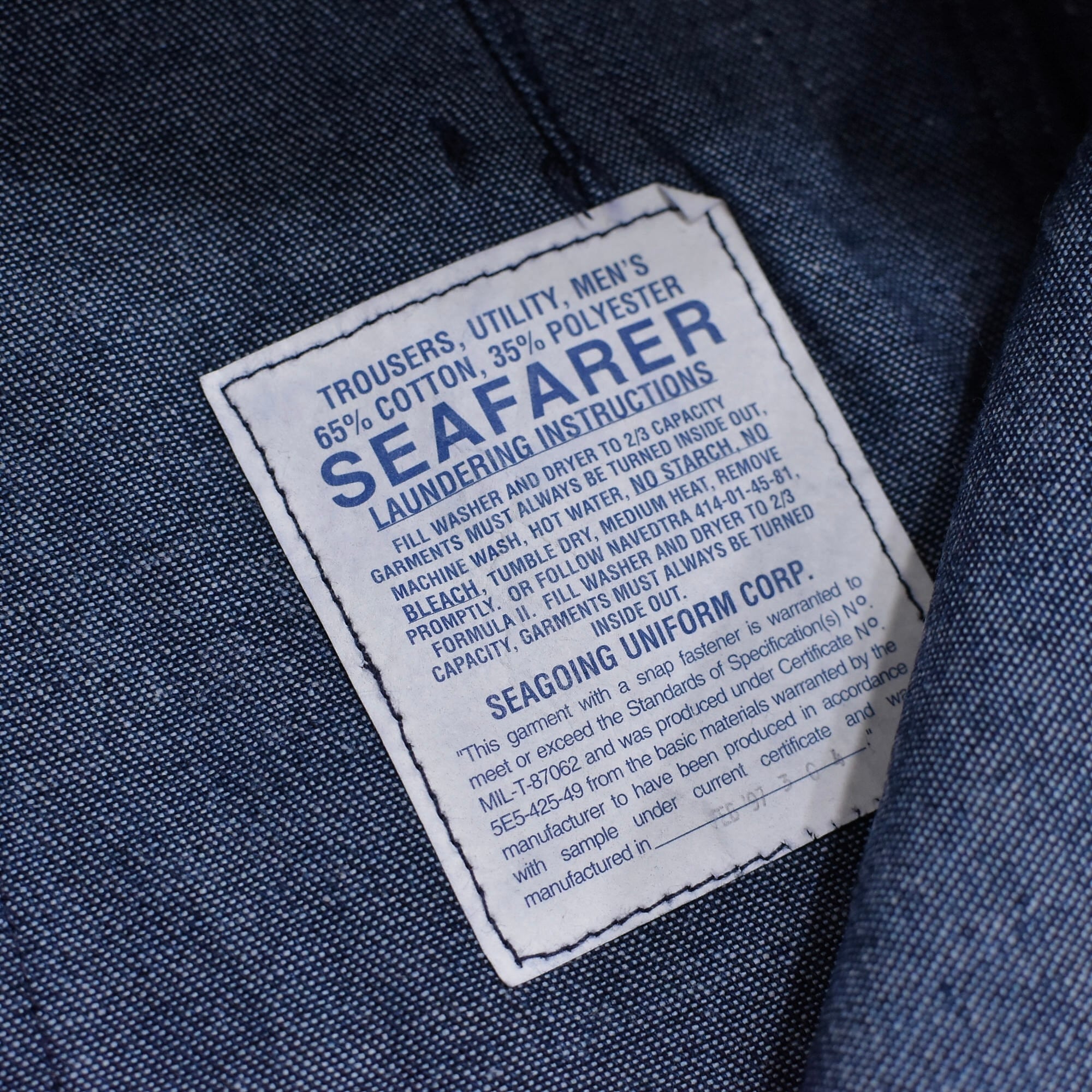 70s seafarer U.S.NAVY sailor pants | 古着屋 grin days memory