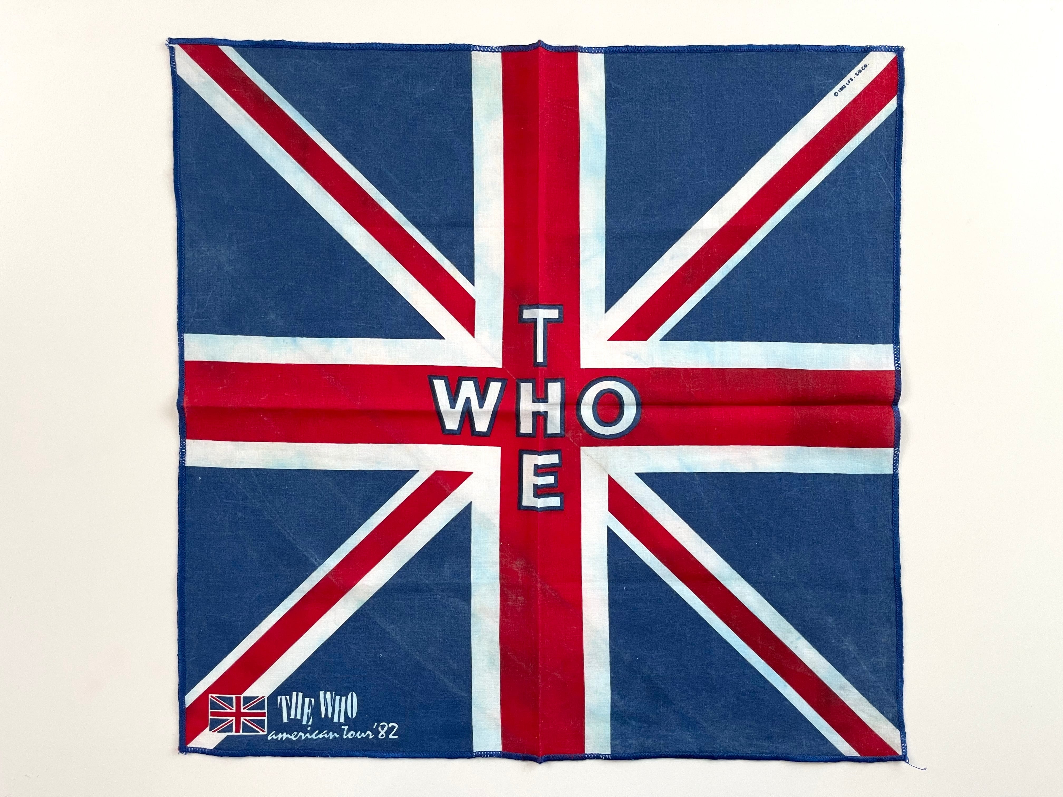 MUSIC】 THE WHO 1982 American Tour ヴィンテージバンダナ | swallows