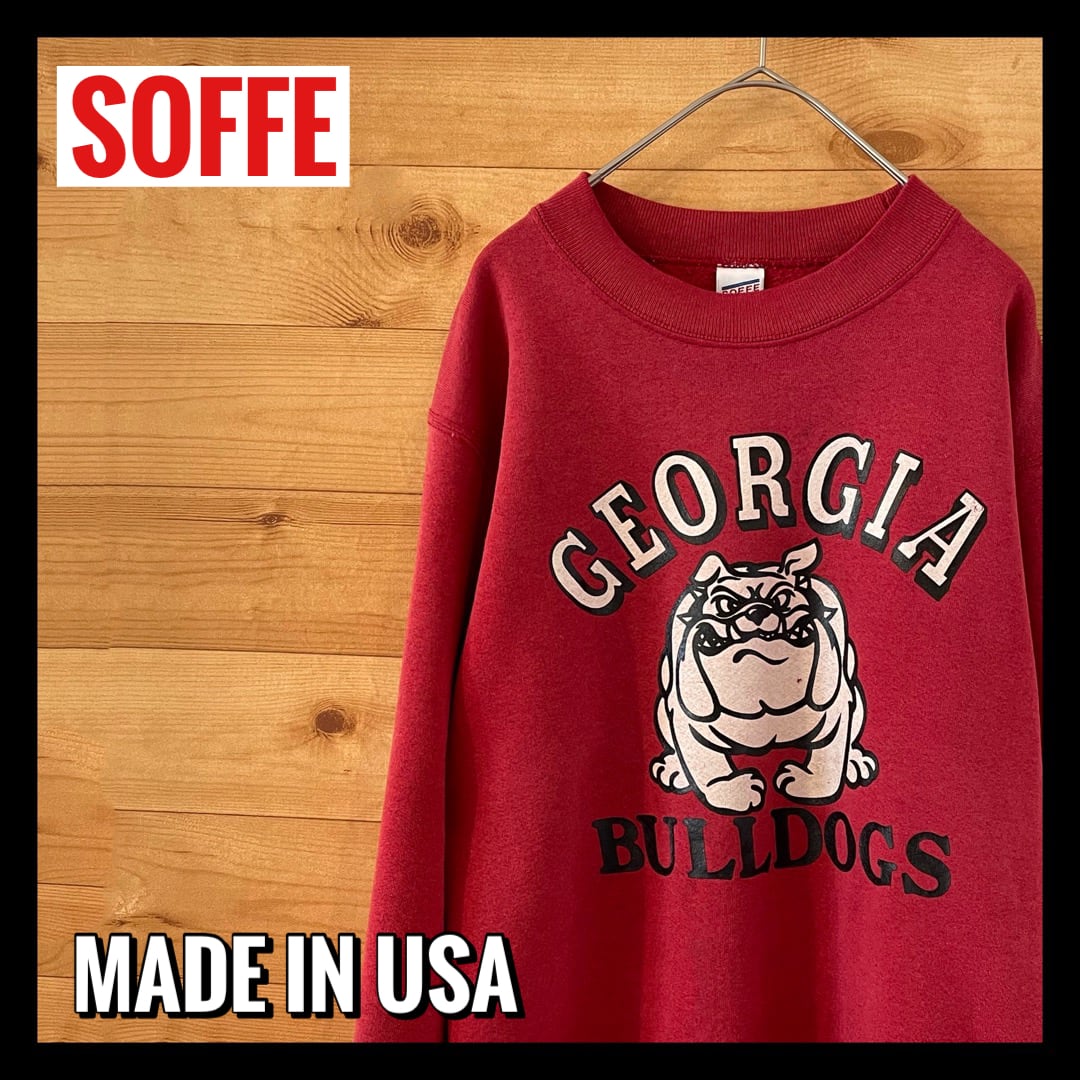 USA製　ブルドッグ　SOFFE SWEATER 両面プリント　ビンテージ