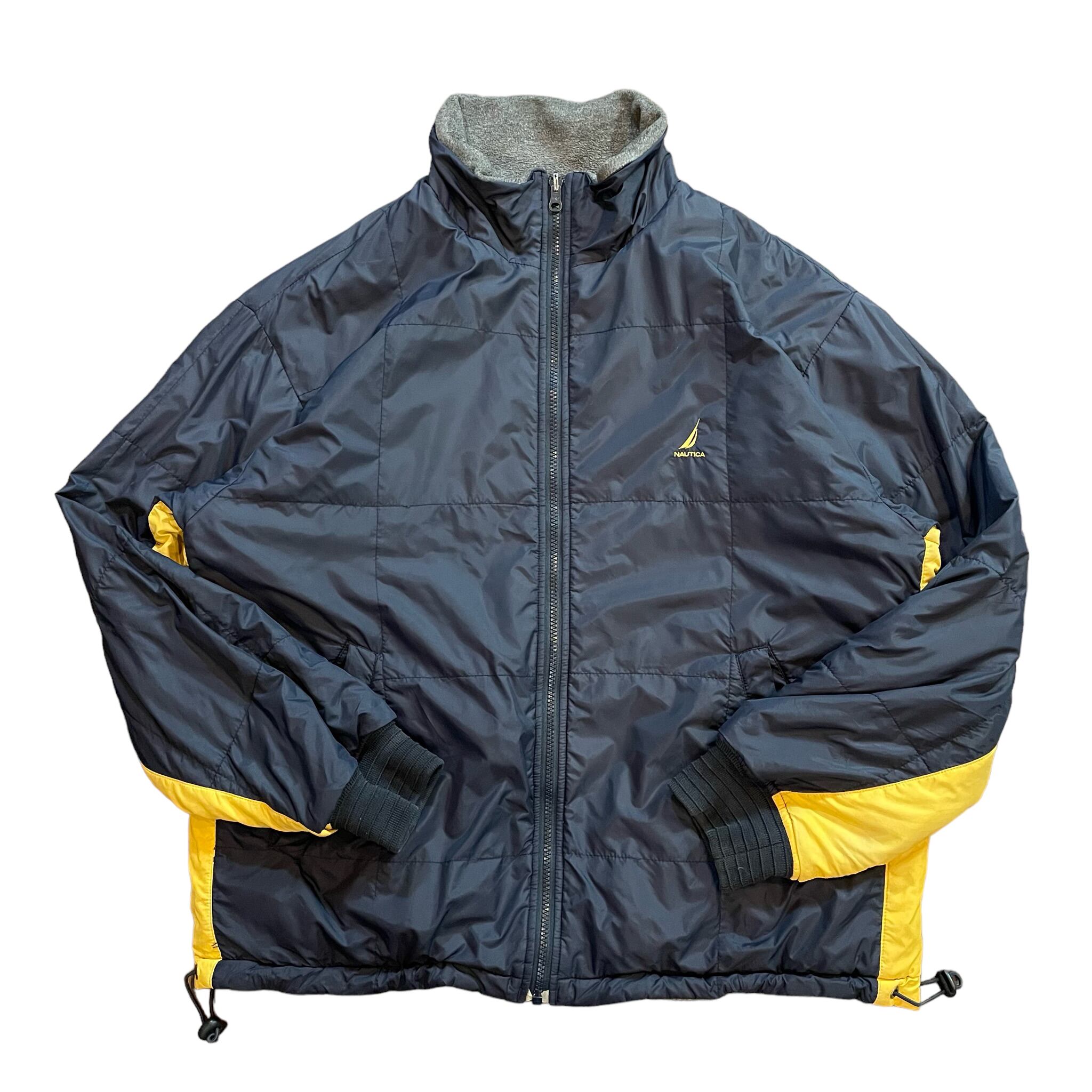 NAUTICA フリース ナイロンジャケット リバーシブル