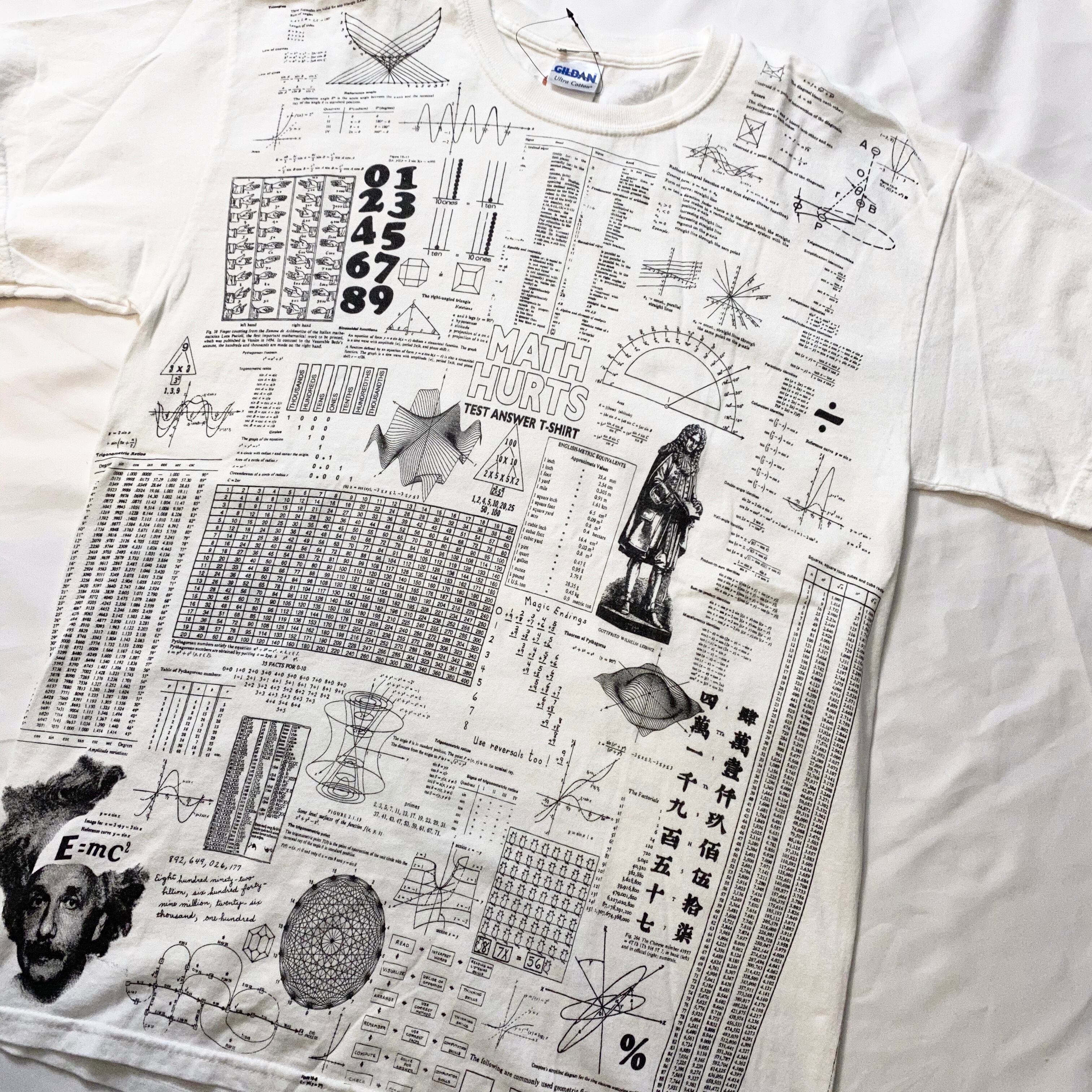math hurt test answer t-shirt” full print tee | NOIR ONLINE