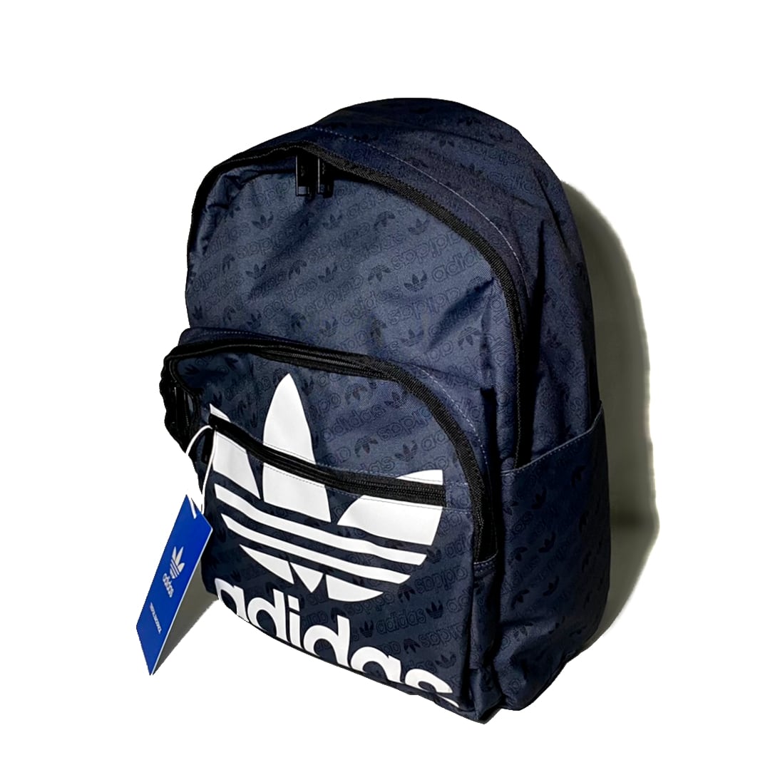 並行輸入品】adidas バックパック Originals Trefoil Pocket Back Pack トレフォイル Onix  Monogram/Black モノグラム グレー アディダスオリジナルス 灰色 | Balhalla