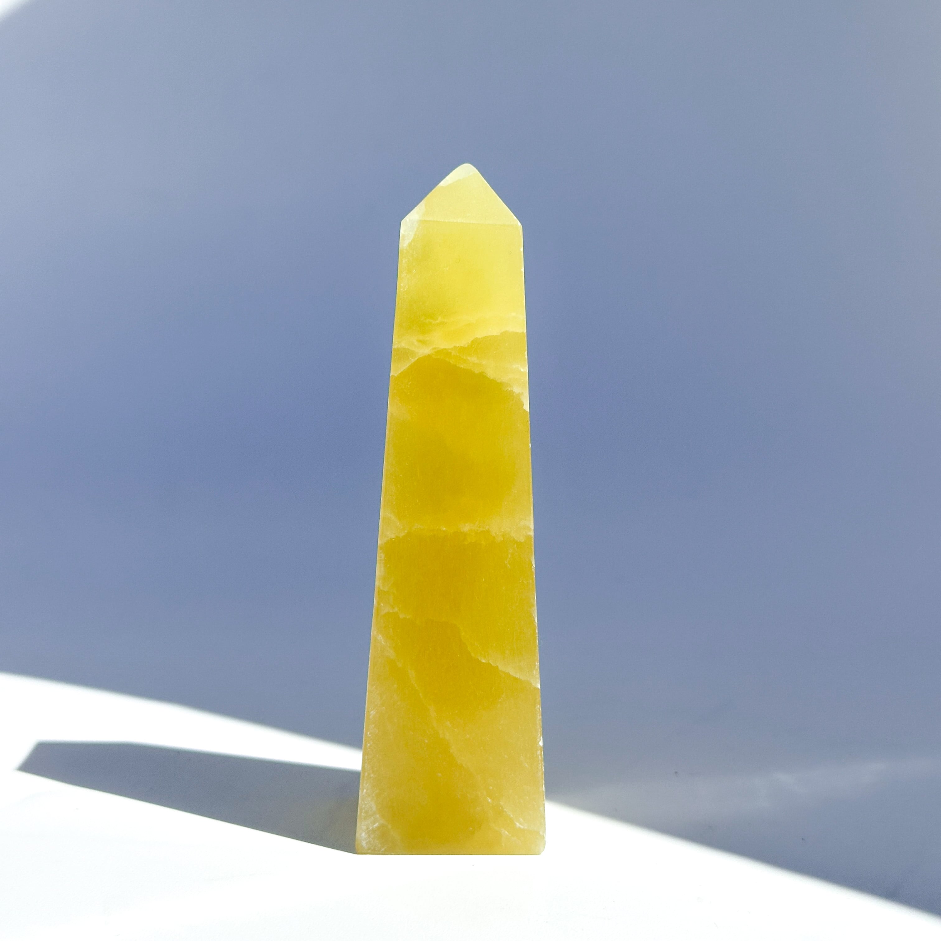 Bigイエローカルサイト タワー81◇ Yellow Calcite ◇天然石・鉱物・パワーストーン・インテリア