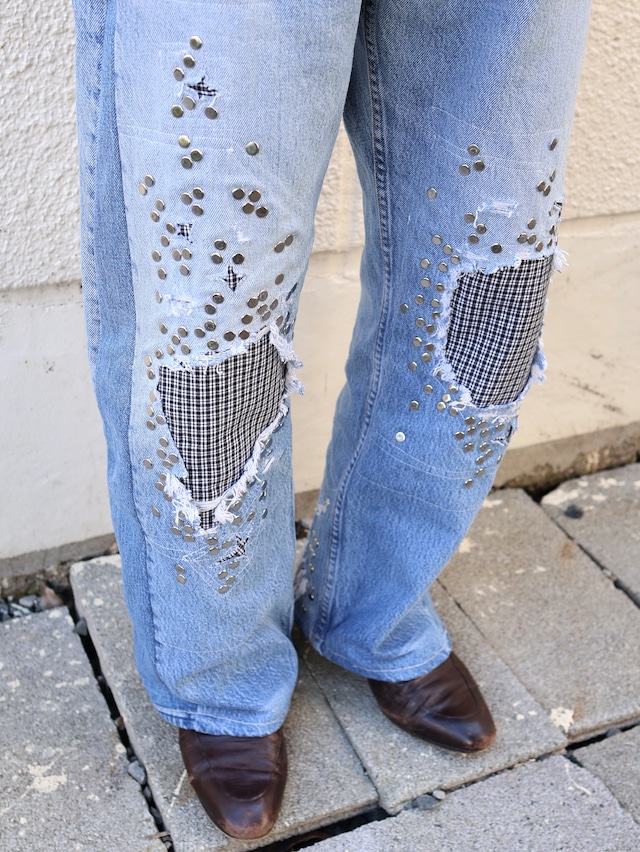 【Hannah Creak/26aw】Studded Jeans right Blue