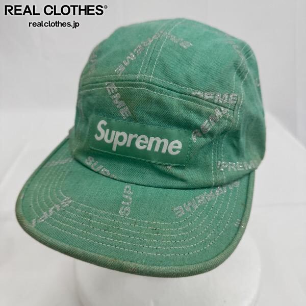 Supreme/シュプリーム【17SS】Logo Denim Camp Cap/ロゴ デニム