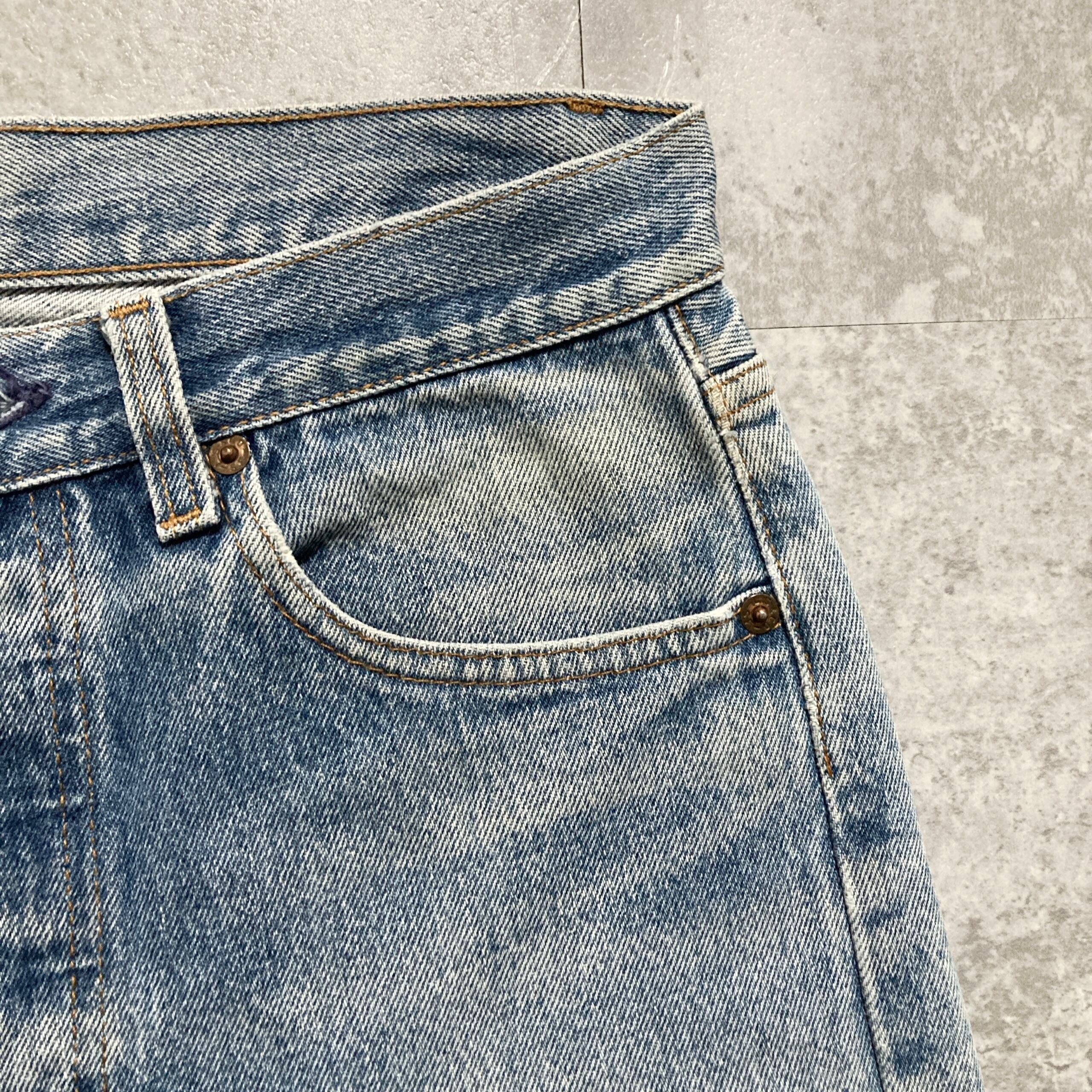 W31 L33】80's US.Levis 501xx リーバイス エルパソ工場(522) 裏ボタン