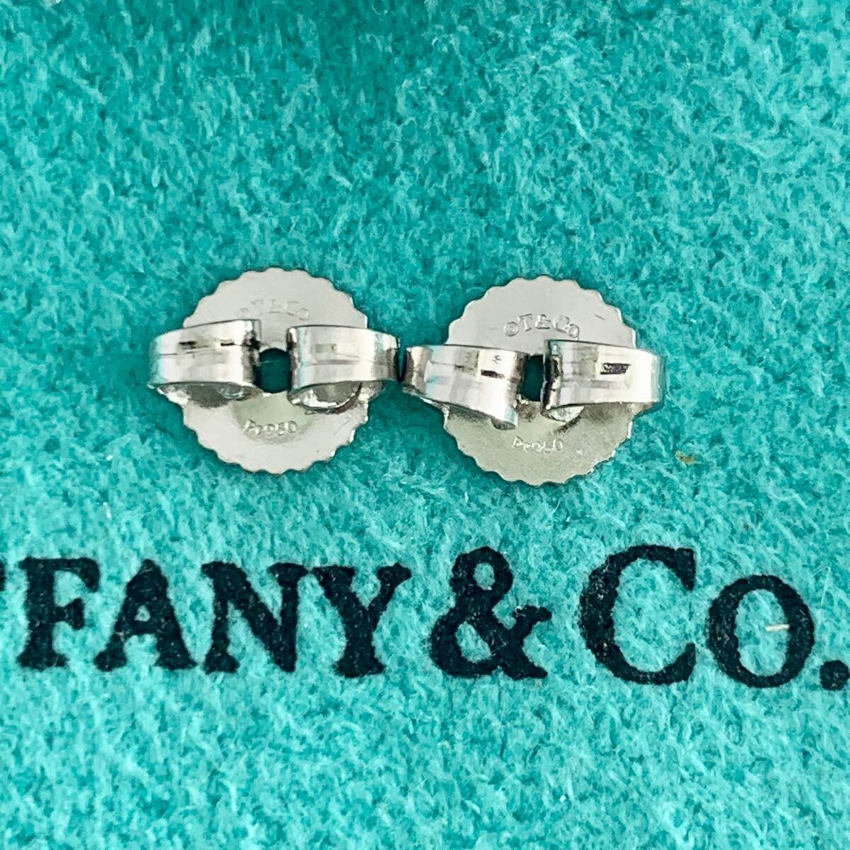 ティファニー 0.2ct ソリティア ダイヤモンド プラチナ ピアス ACB1