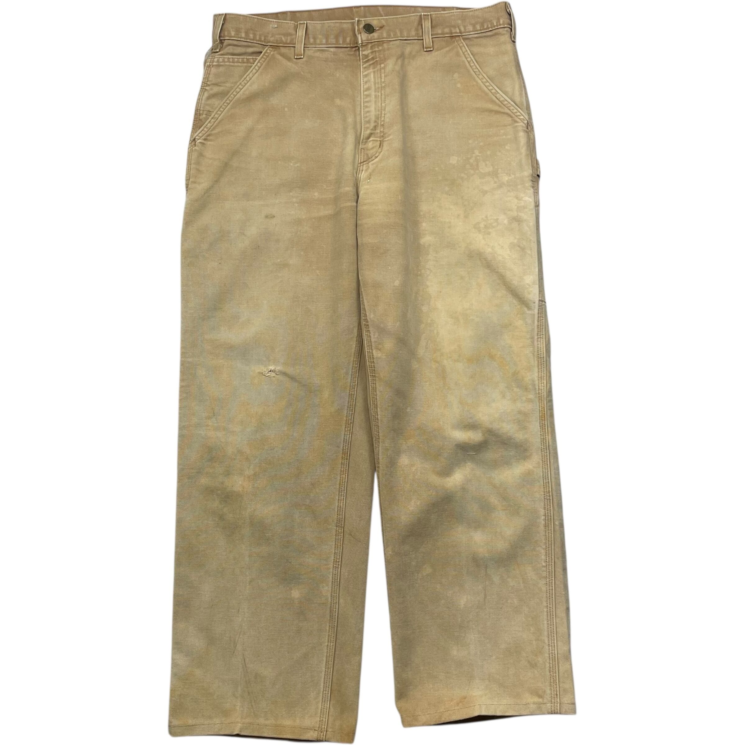 《実寸 W36L29》 Carhartt カーハート ペインターパンツ ワークパンツ ブラウン USA製 no.7772