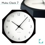 KATOMOKU muku clock 7 八角形 ブラック km-60BK8