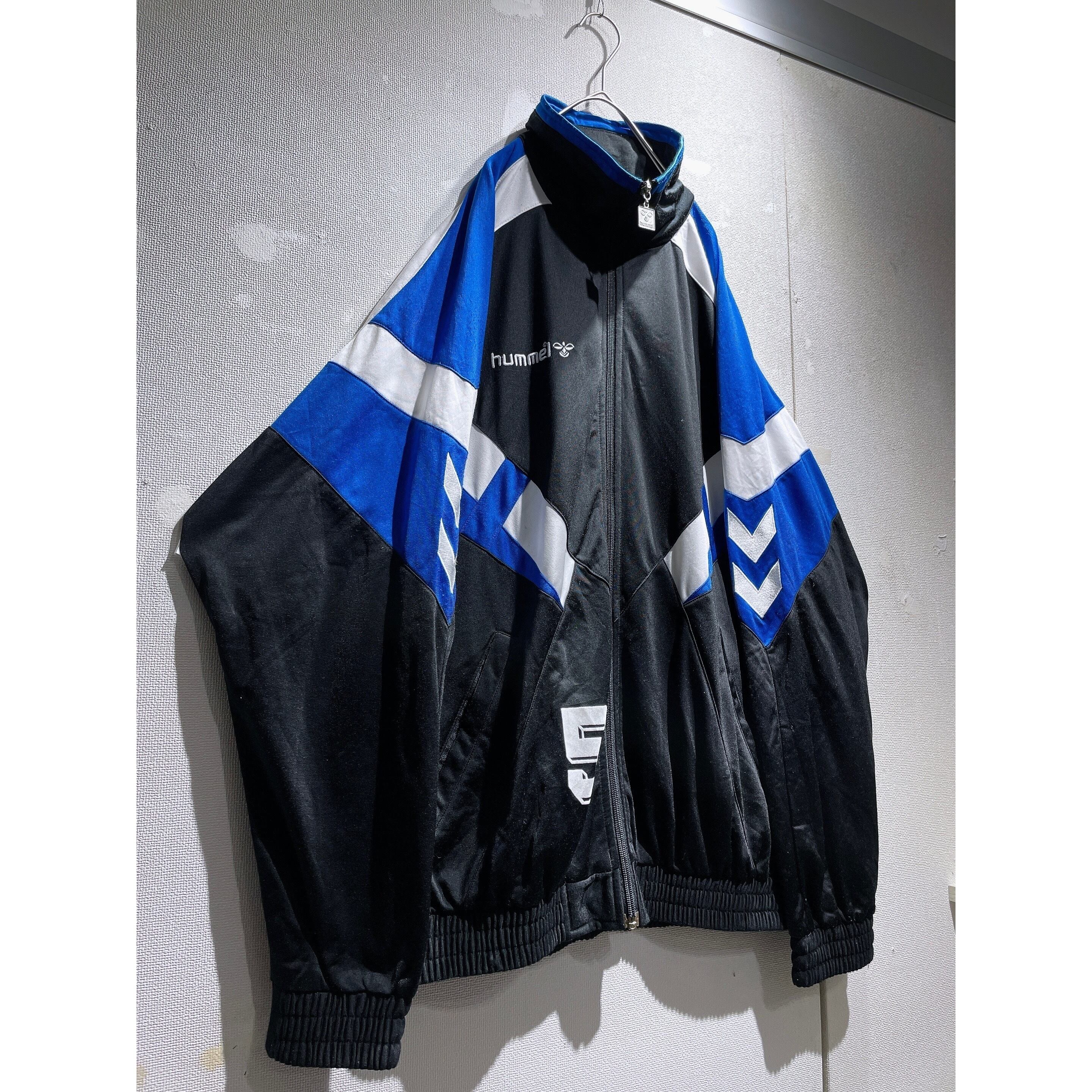 1990s ” hummel ” Cross panel combinations design vintage loose track jacket