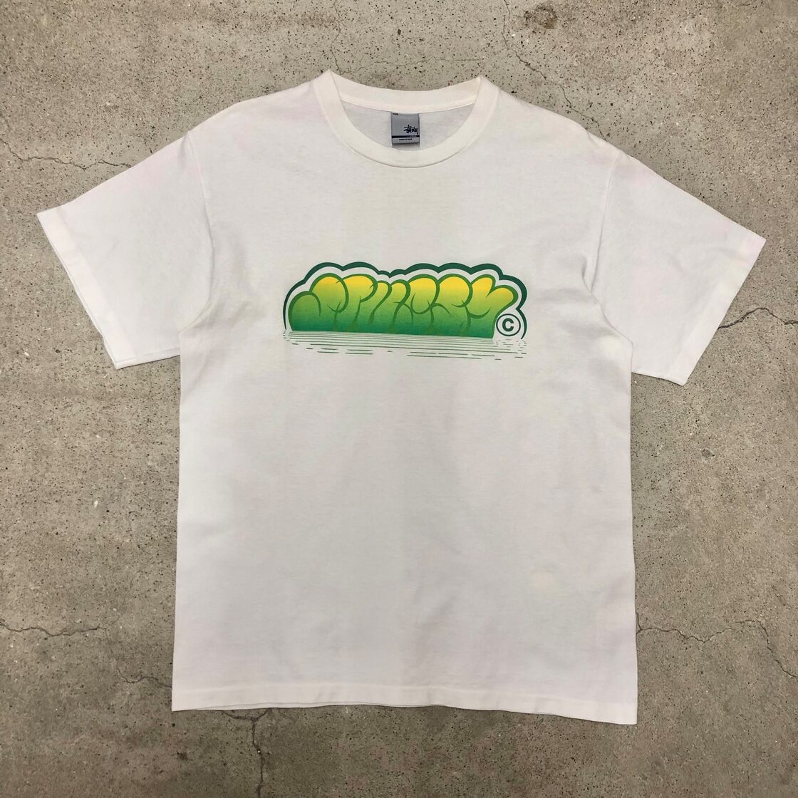 00s OLD STUSSY/Graphic Logo Tee/USA製/銀タグ/L/グラフィックロゴ/T 
