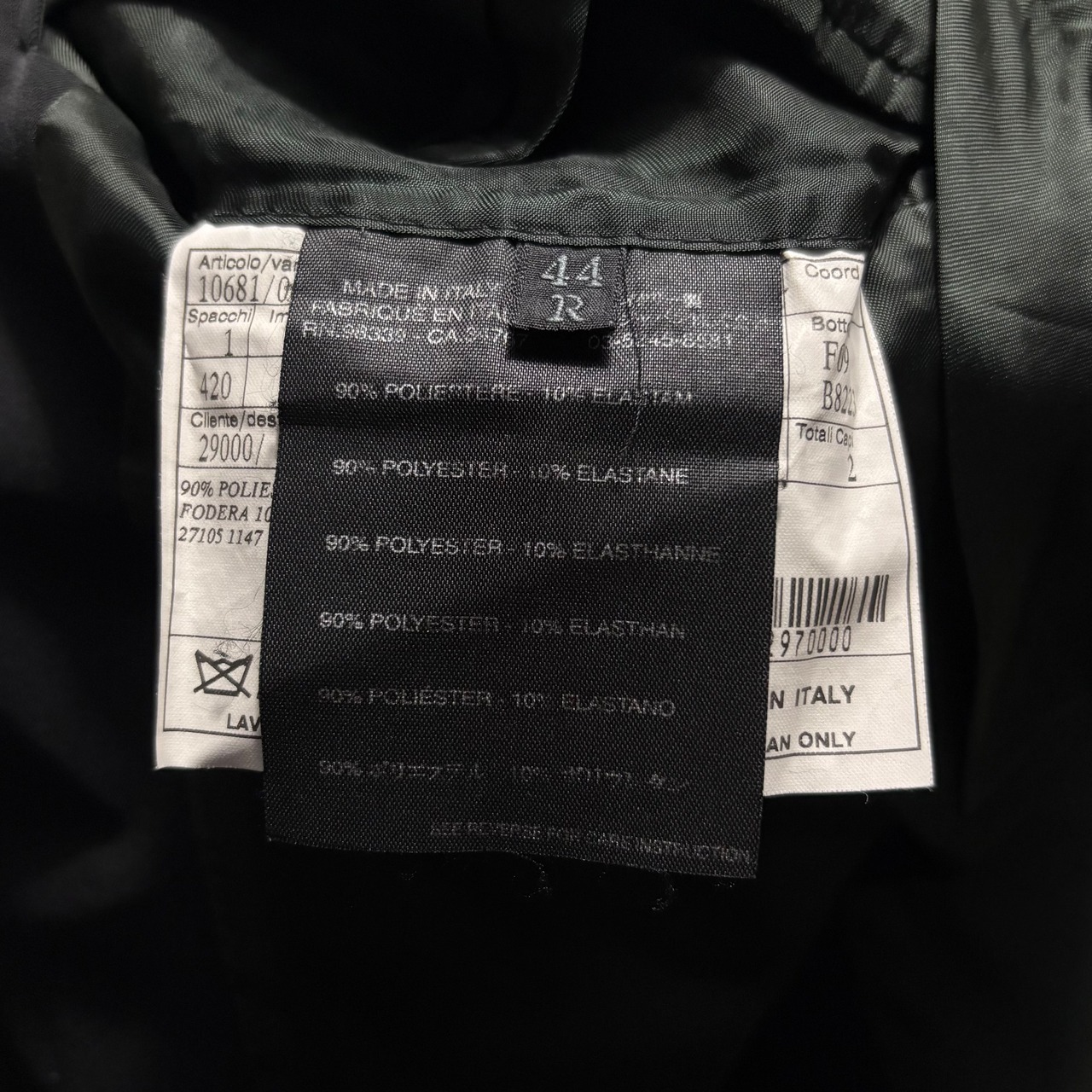 PRADA technical fabric black tailored jacket