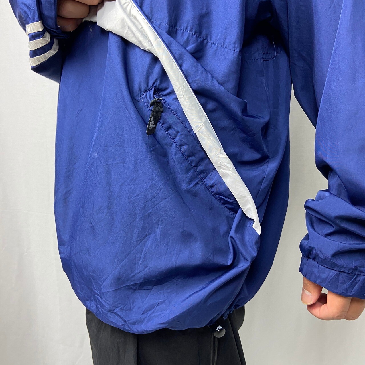 90年代 adidas アディダス ポリエステル プルオーバージャケット 