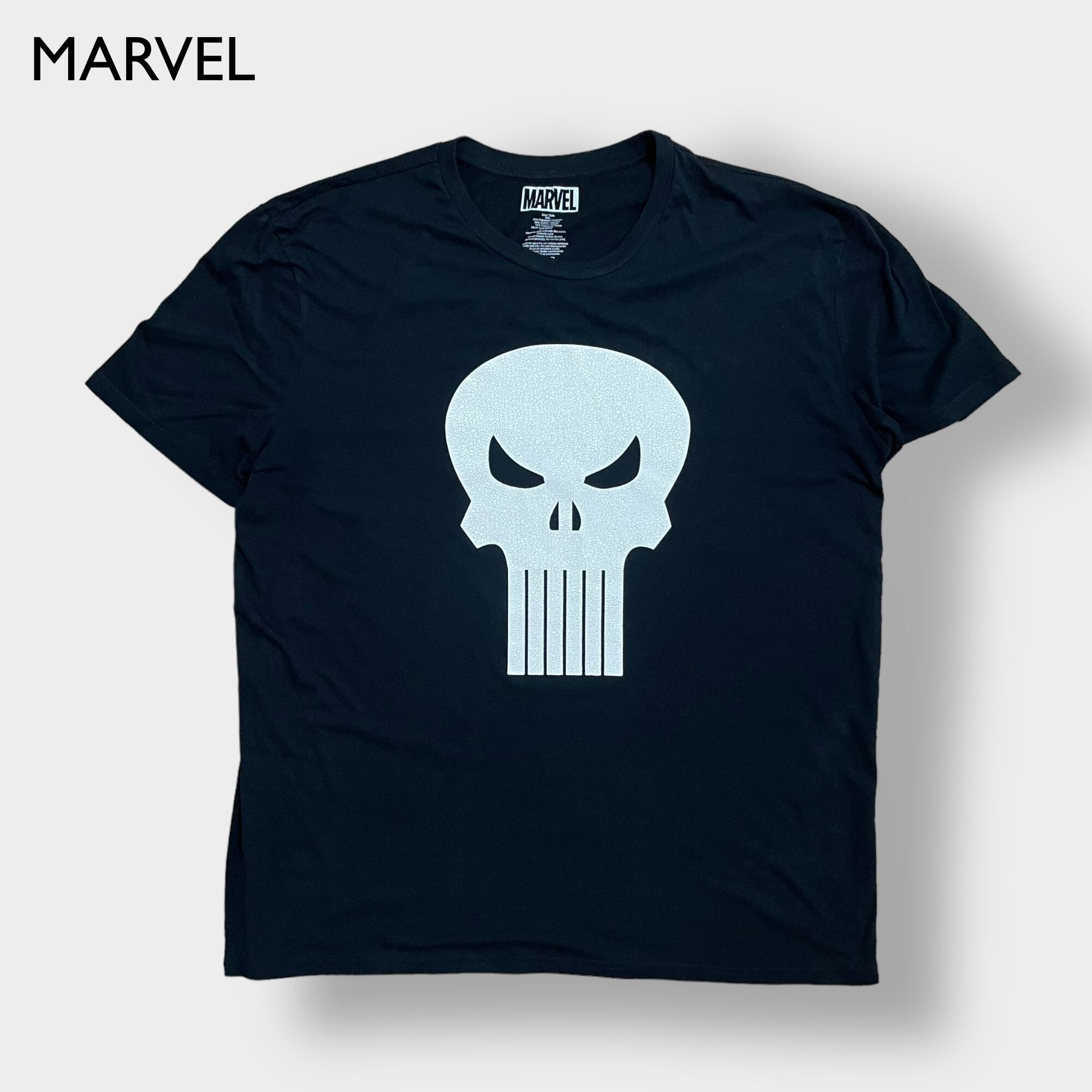 645cm身幅MARVEL マーベル パニッシャースカル 映画 ムービーTシャツ メンズS /eaa352819