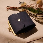 【受注製作（カラー変更可）】がま口ミドルウォレット