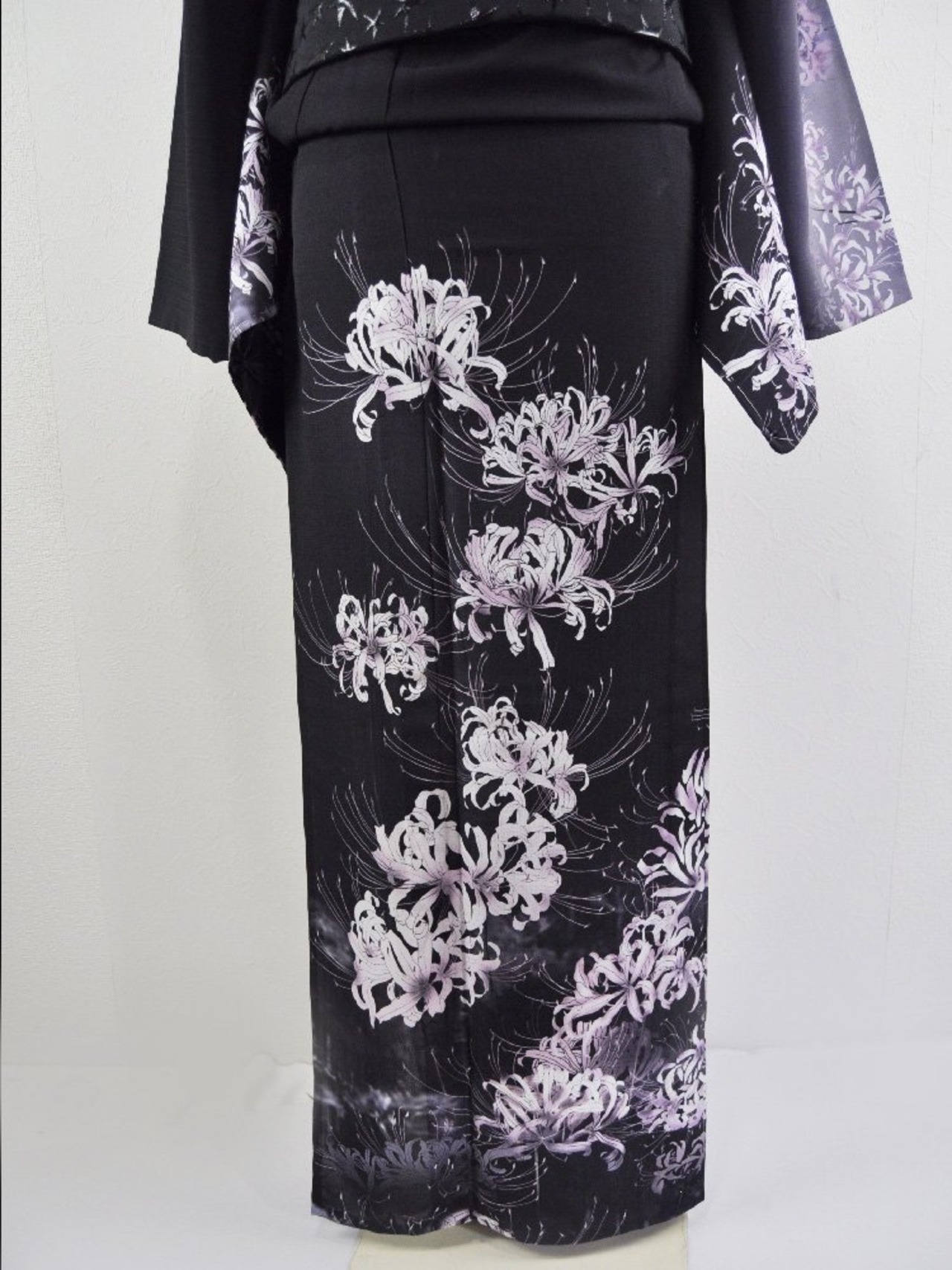 【受注商品】RumiRockセオαゆかた「曼珠沙華」モノトーン　[A1704]