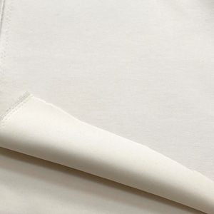 ★TC257◆2m◆綿ポリエステル混もちもちダンボールニット生地◆オフホワイト