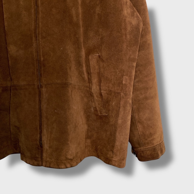 RalphLauren ラルフローレン　スエードレザージャケット　革　ブラウン　L