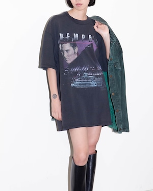 1990s faded black print T-shirt “Elvis Presley”