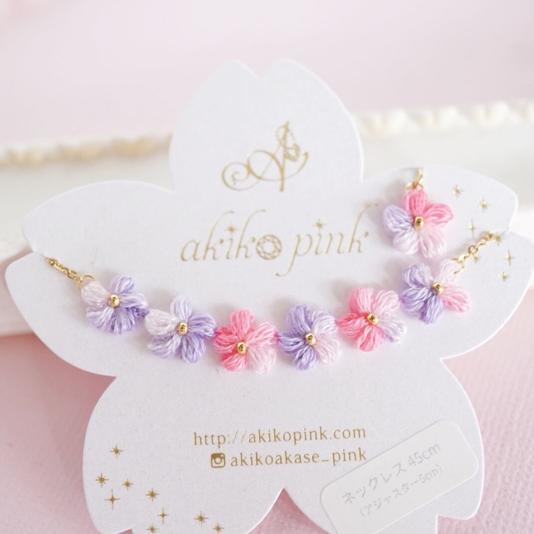 レースリボンのヘアゴム | 大人かわいいピンクのアクセサリー akiko pink